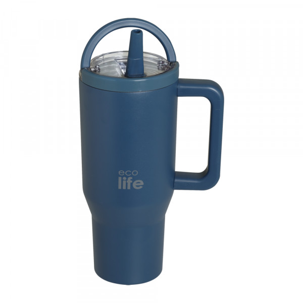 Ecolife 2 Handles ποτήρι θερμός 900 ml Blue Marine / navy μπλε