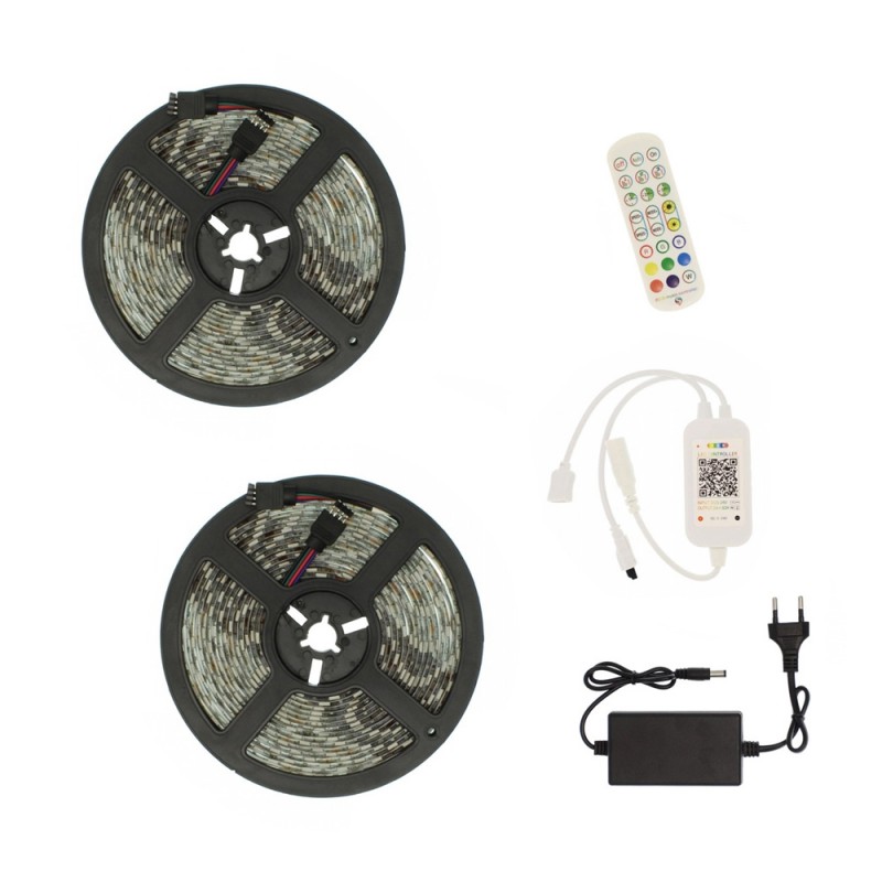 RZ-0011 Ταινία RGB LED 10 m με Bluetooth και τροφοδοτικό