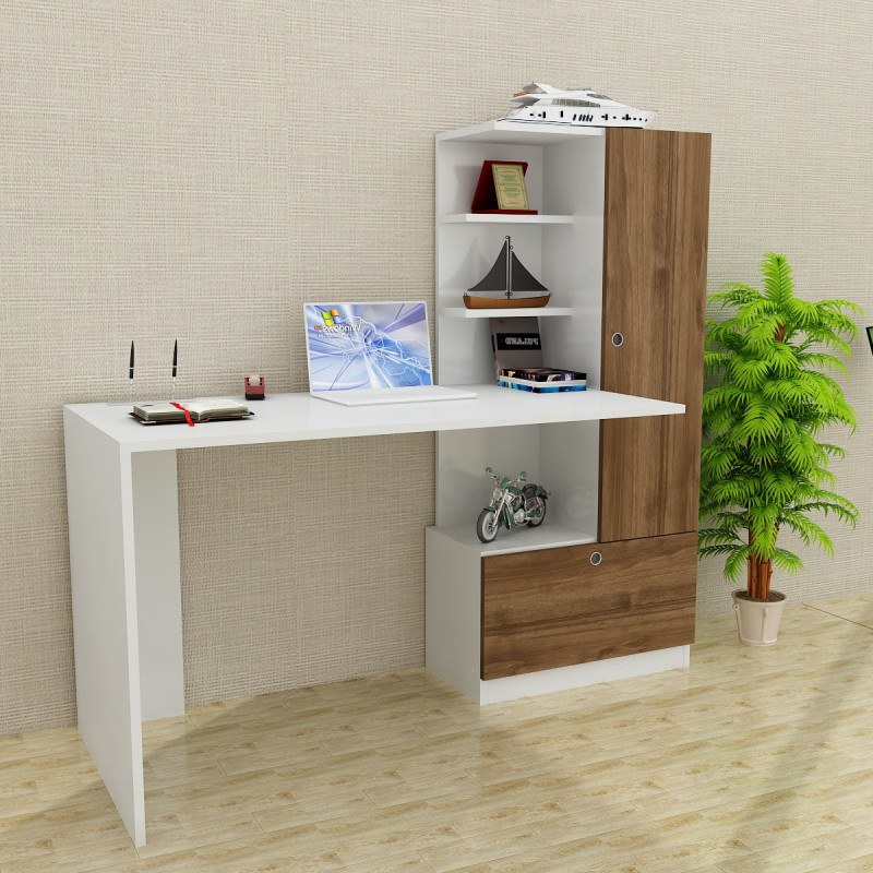 Hanah Home Merinos Γραφείο με βιβλιοθήκη