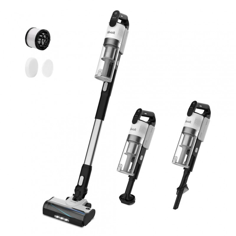 Levoit LVAC-200 ασύρματη σκούπα stick και χειρός, λευκή