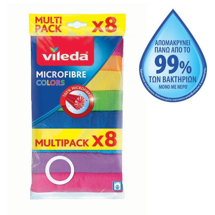 Vileda Colors Microfibre Multi Pack — Σετ 8 τεμαχίων